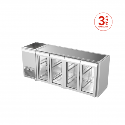  Backbar-Kühlschrank, 4 Abteile 